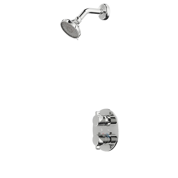 IKEA VOXNAN showerhead with thermostatic faucet, chrome plated, Ikea Ireland | 5321OVQLK