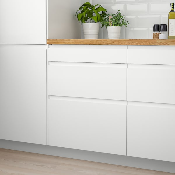 IKEA VOXTORP drawer front, 15x5 in White Matt White, Ikea Ireland | 0976VIZNW