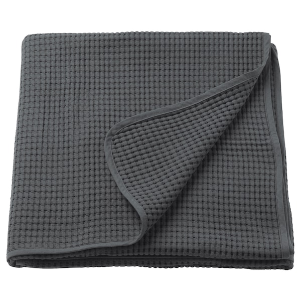 IKEA VÅRELD bedspread, 59x98 in Dark Gray, Ikea Ireland | 8674MJDYQ
