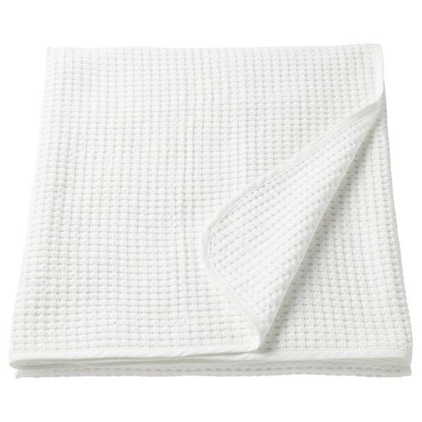 IKEA VÅRELD bedspread, 91x98 in White, Ikea Ireland | 8519XNOJH