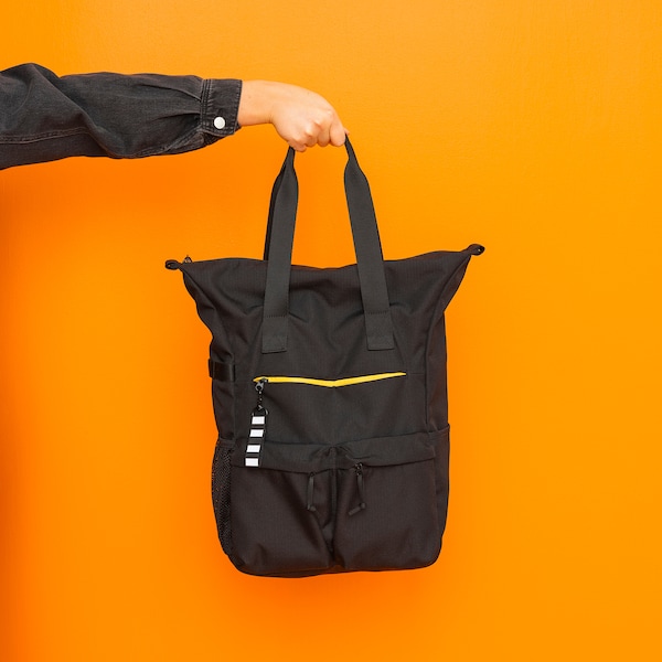 IKEA VÄRLDENS backpack, black, 12 ¼x6x19 ¼ in/7 gallon, Ikea Ireland | 0925VSAQH