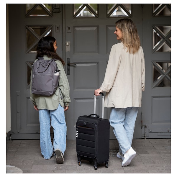 IKEA VÄRLDENS carry-on bag with wheels, black, 13 ½x7 ¾x21 ¼ in/1014 oz, Ikea Ireland | 5346WARCT
