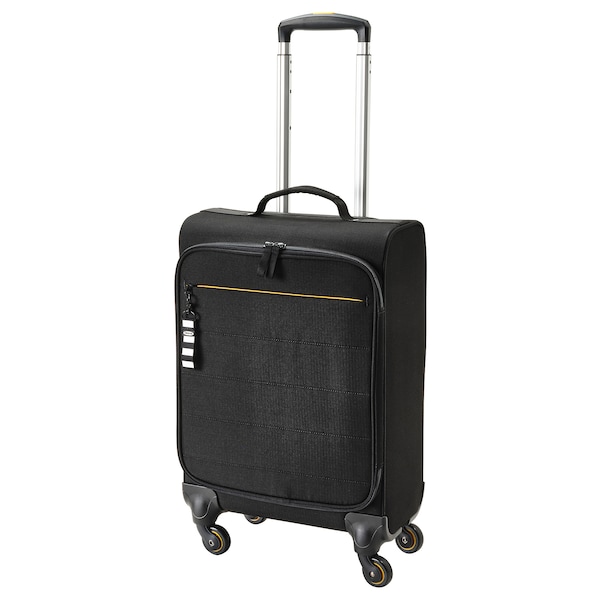 IKEA VÄRLDENS carry-on bag with wheels, black, 13 ½x7 ¾x21 ¼ in/1014 oz, Ikea Ireland | 5346WARCT