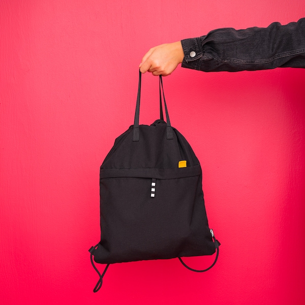 IKEA VÄRLDENS gym bag, black, 15x19 ¼ in/4 gallon, Ikea Ireland | 6813XQIDM