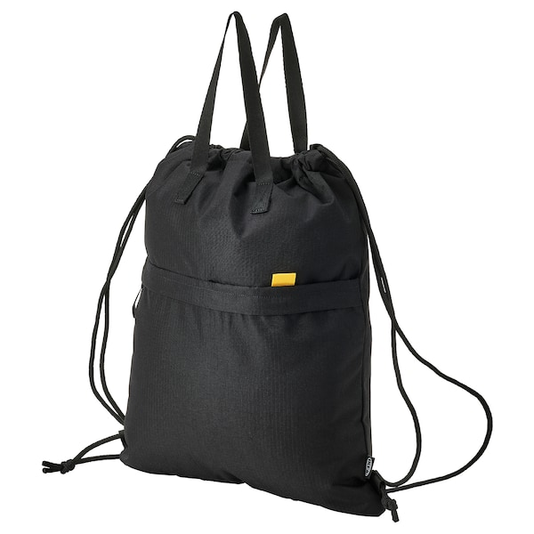 IKEA VÄRLDENS gym bag, black, 15x19 ¼ in/4 gallon, Ikea Ireland | 6813XQIDM