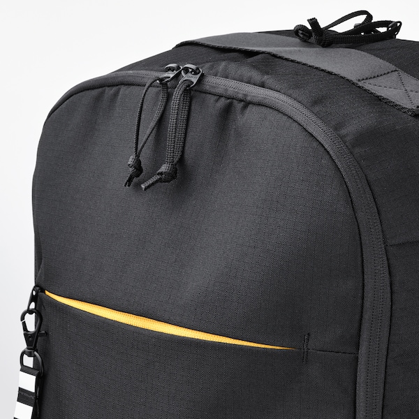 IKEA VÄRLDENS travel back pack, black, 13x6 ¾x21 ¾ in/10 gallon, Ikea Ireland | 4938UIVDF