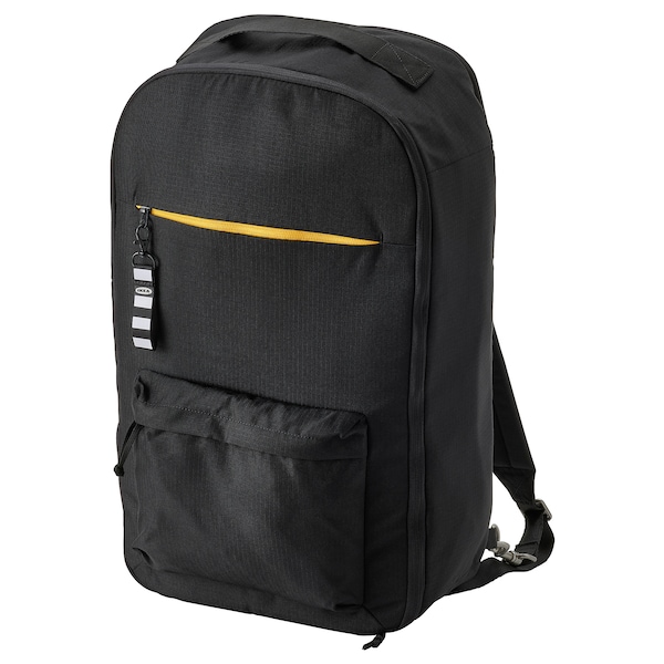 IKEA VÄRLDENS travel back pack, black, 13x6 ¾x21 ¾ in/10 gallon, Ikea Ireland | 4938UIVDF