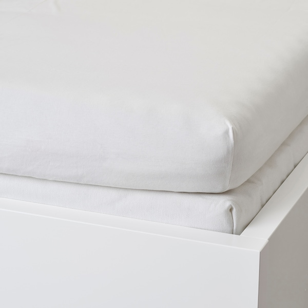 IKEA VÅRVIAL fitted sheet for twin daybed, Twin White, Ikea Ireland | 4870PANRY