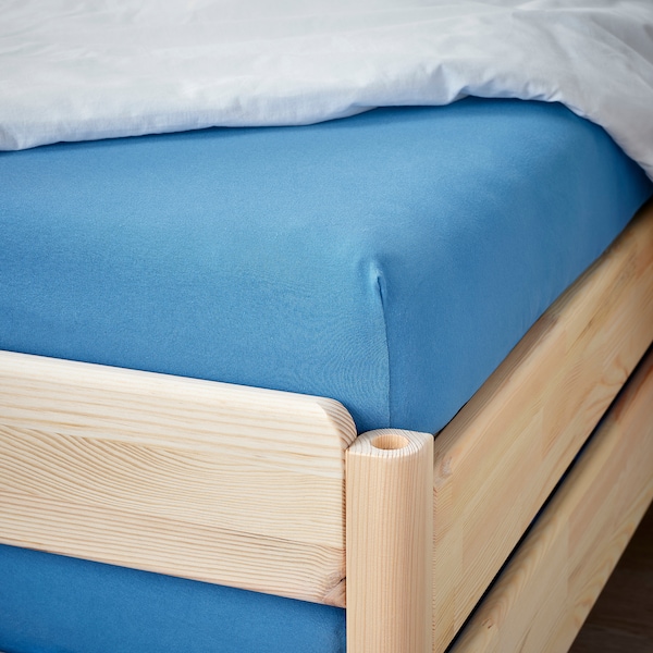 IKEA VÅRVIAL fitted sheet for twin daybed, Twin Blue, Ikea Ireland | 0512MDLIO