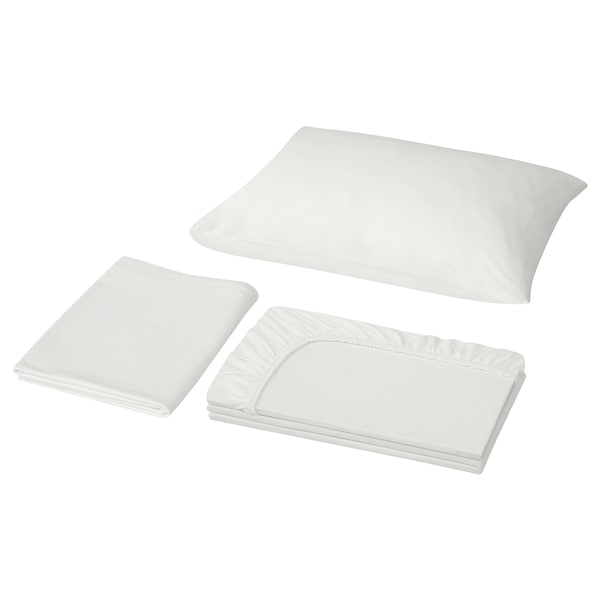 IKEA VÅRVIAL sheet set, Twin X-long White, Ikea Ireland | 1450BDXTK