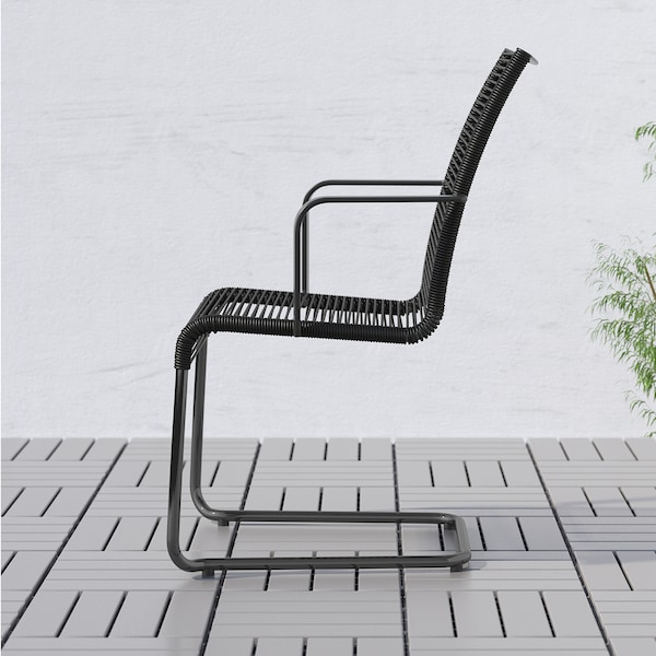 IKEA VÄSMAN armchair, outdoor Black, Ikea Ireland | 6495RPTIQ