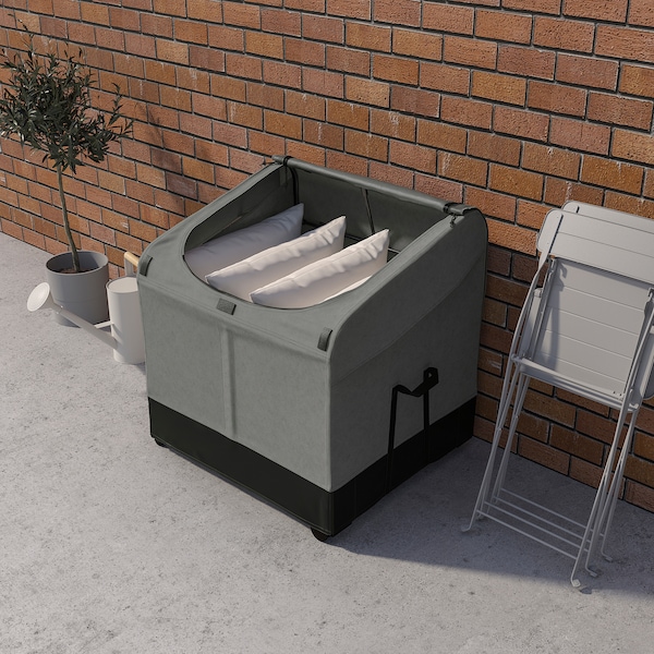 IKEA VÄTTERSÖ storage box, outdoor, dark gray, 30 3/4x28 3/8x31 1/8 in, Ikea Ireland | 1534AJIMY