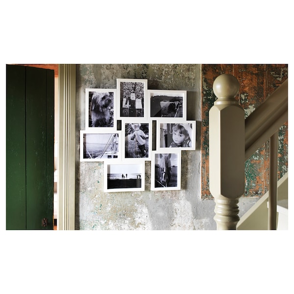 IKEA VÄXBO collage frame for 8 photos, white, 5x7 in, Ikea Ireland | 3156SJFHG