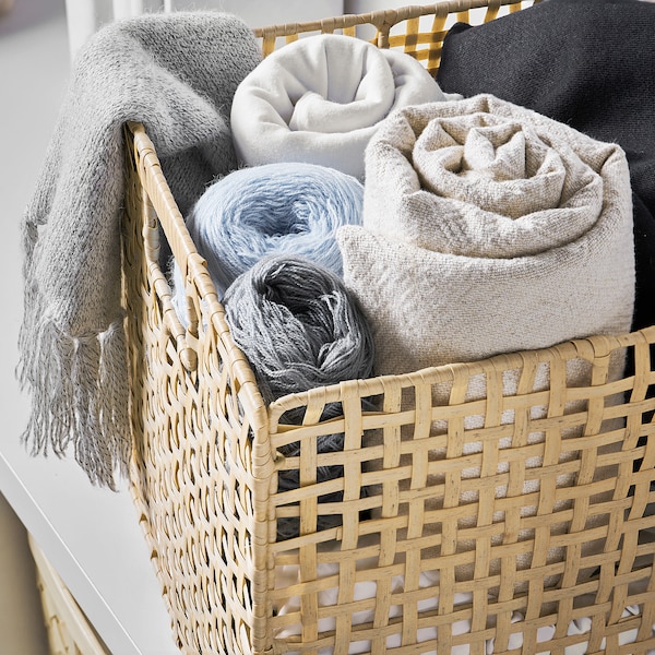 IKEA VÄXTHUS basket, beige, 11 ¾x11 ¾x11 ¾ in, Ikea Ireland | 9267VSQFD