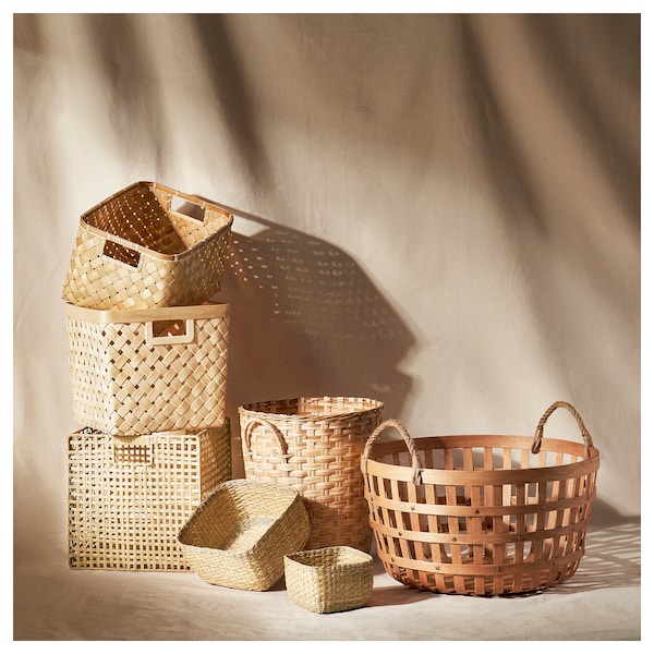 IKEA VÄXTHUS basket, set of 2, sedge/handmade, Ikea Ireland | 5976XRVBE