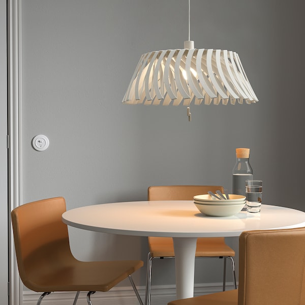 IKEA YTLÄGE pendant lamp, white, 17 in, Ikea Ireland | 4863MIZKW