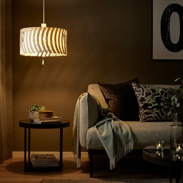 IKEA YTLÄGE pendant lamp, white, 17 in, Ikea Ireland | 4863MIZKW