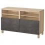 White Stained Oak Effect Kallviken / Stubbarp / Dark Gray Concre