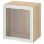 White Stained Oak Effect Glassvik / White / Light Green Clear Gl