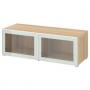 White Stained Oak Effect Glassvik / White / Light Green Clear Gl