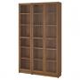 Brown Walnut Effect / Clear Glass
