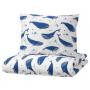 Whale Pattern Blue / White