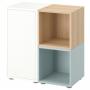 White / Stained Oak Effect Light Gray / Blue