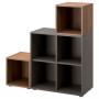 Dark Gray / Walnut