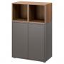 Dark Gray / Walnut Effect