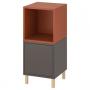 Dark Gray Red / Brown / Wood