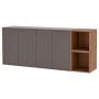 Dark Gray / Walnut Effect