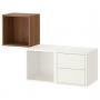 White / Walnut Effect