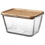 Rectangular Glass / Bamboo