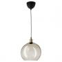 Smoked Glass / Brass Plated