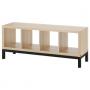 White Stained Oak Effect / Black