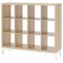 White Stained Oak Effect / White
