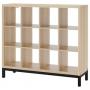 White Stained Oak Effect / Black