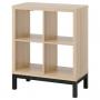 White Stained Oak Effect / Black