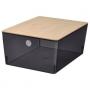 Transparent Black / Bamboo