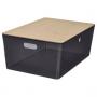 Transparent Black / Bamboo