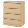 White Stained / Oak Veneer