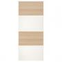 White Stained Oak Effect / White