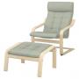 Birch Veneer / Gunnared Light Green
