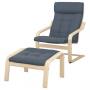 Birch Veneer / Gunnared Blue