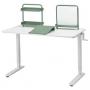 White / Light Gray / Green
