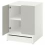 White Gray / With 1 Shelf