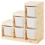 Light White Stained Pine / White