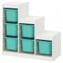 White / Turquoise