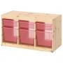 Light White Stained Pine / Light Red