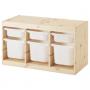 Light White Stained Pine / White